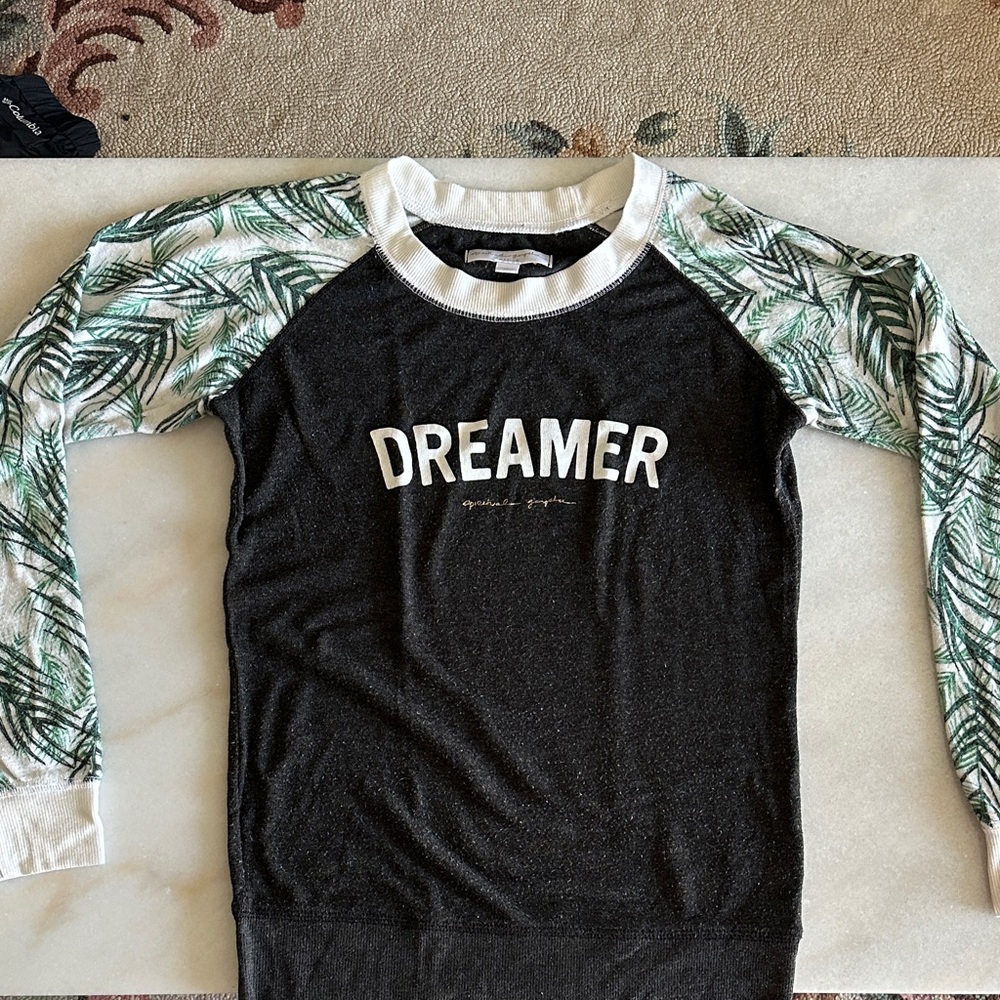 Spiritual Gangster Black and Green 'Dreamer' Sweater